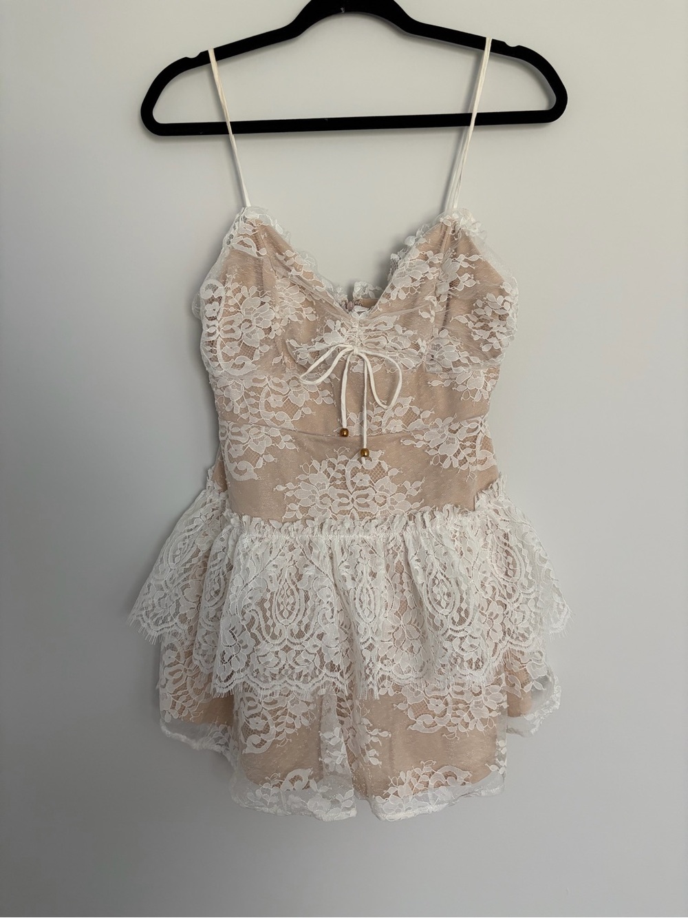 Klesis Coquette Lace Mini Dress Babydoll Fairycore Bridal Balletcore Small